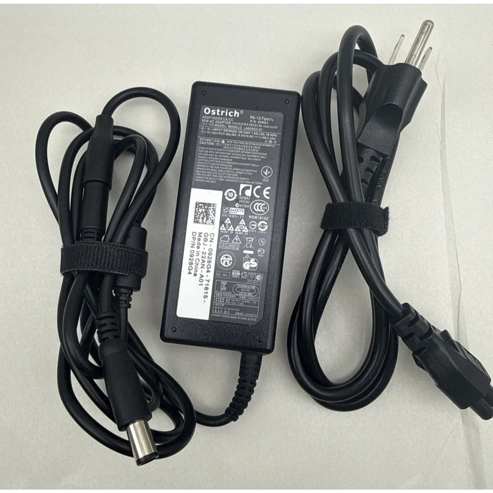 Ostrich Charger Compatible with Dell Laptop Computer 65W-AC Adapter LA65NS2-01..